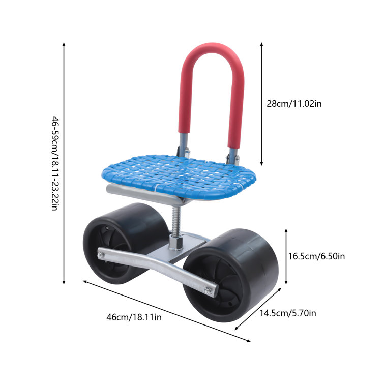 Portable rolling online stool